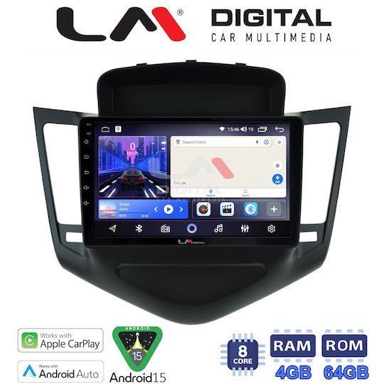 LM Digital Ηχοσύστημα Αυτοκινήτου για Chevrolet Cruze 2008>2013 (Bluetooth/USB/WiFi/GPS/Apple-Carplay/Android-Auto)