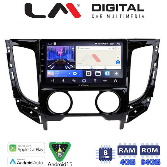 LM Digital Ηχοσύστημα Αυτοκινήτου για Mitsubishi L200 2014 (Bluetooth/USB/WiFi/GPS/Apple-Carplay/Android-Auto)