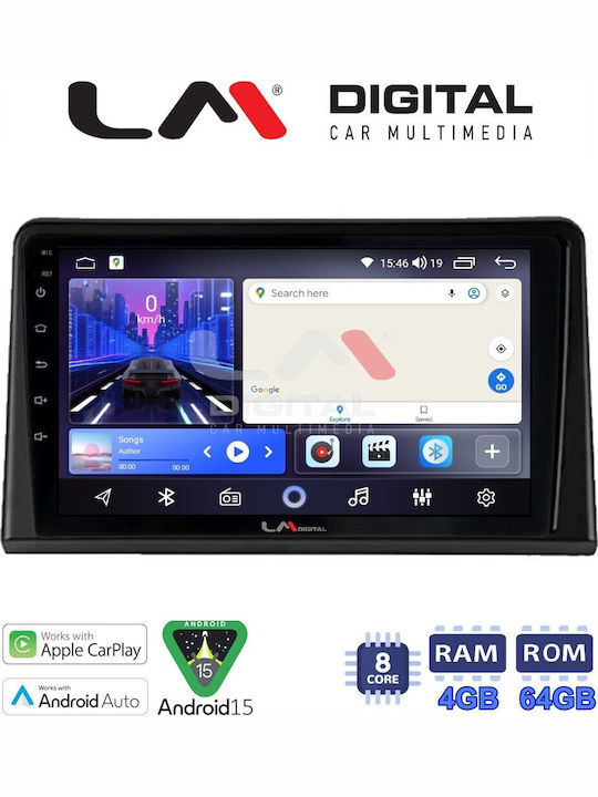 LM Digital Car Audio System for Renault Express 2023 Bluetooth USB Wi-Fi GPS Apple CarPlay