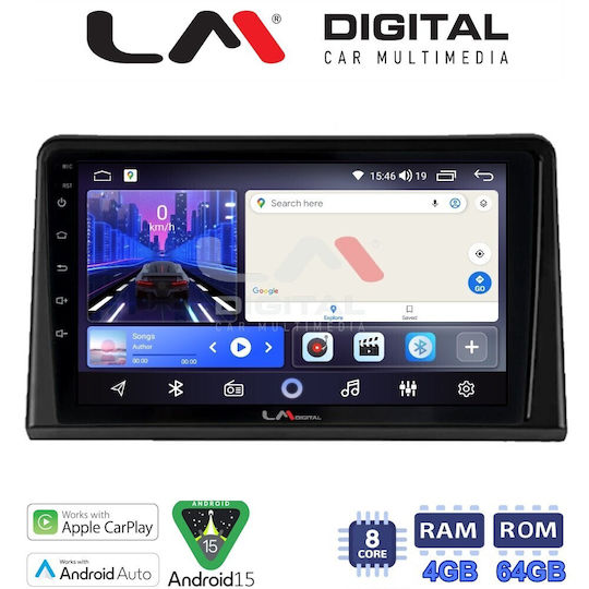 LM Digital Auto-Audiosysteme Für Renault Express 2023 Bluetooth USB Eingebautes Wi-Fi GPS Apple CarPlay