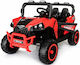 Електрическо UTV Speed Buggy Двуместно с Дистанционно Управление Тип 12 Волта Червено за 2+ Години