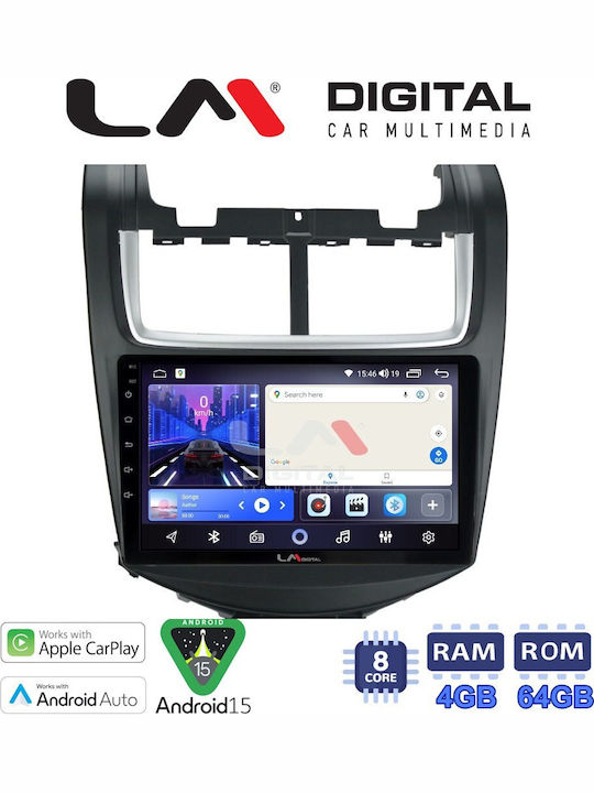 LM Digital Auto-Audiosystem für Chevrolet Aveo 2014>2017 Bluetooth USB Eingebautes Wi-Fi GPS Apple CarPlay Android Auto