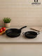 SteweHome Crucible Cookware Σετ Τηγάνια από Μαντέμι 2 τεμάχια