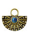 Crazy Needles Charm Placat cu Aur Verde