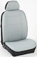 Complete Car Covers Set Reinforced Leatherette 9 Pieces PanCar Ice Grey