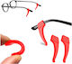 Silicone Anti-slip Stoppers Glasses Red
