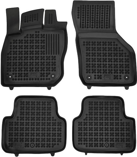 Skoda Octavia 2024+ Combi Mild Hybrid Facelift Rubber Black Car Mats Raised Sides Rezaw Plast 4 Pieces