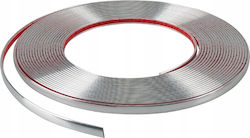 Decorative Matte Chrome Strip 9mm Flexible Self-adhesive