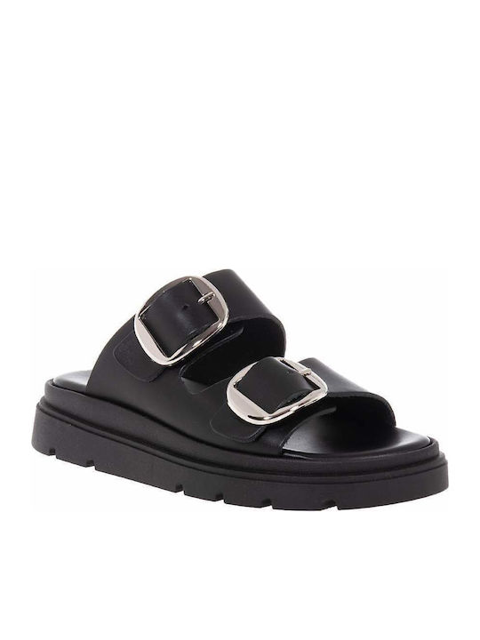 Sandale Casual Damă Flatforme Negre