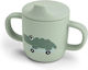 Done by Deer Educational Silicone Sippy Cup with Handles Green