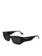 Karl Lagerfeld Unisex Sonnenbrillen mit Schwarzem Rahmen und Schwarzen Gläsern