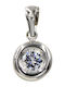 Roloi Kaliamanis Solitaire Charm in 14K White Gold with Zircon