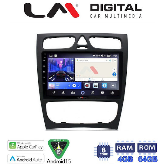 LM Digital Ηχοσύστημα Αυτοκινήτου για Mercedes-Benz C Class / CLK Class 2000>2003 (Bluetooth/USB/WiFi/GPS/Apple-Carplay/Android-Auto)