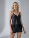 Milena by Paris Καλοκαιρινό Babydoll Μαύρο