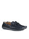 Leder Herren Mokassins in Blau Farbe