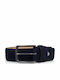 Herren Gürtel Leder Blau