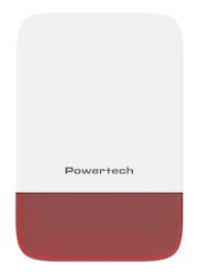 Powertech RF Alarm Siren Battery for Outdoor Use 120dB with Red Light 18x27cm