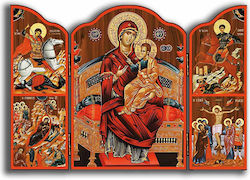 Heiligenikone Maria Entroni Triptychon 20x29cm Heiligenikone Maria Entroni Triptychon 20x29cm