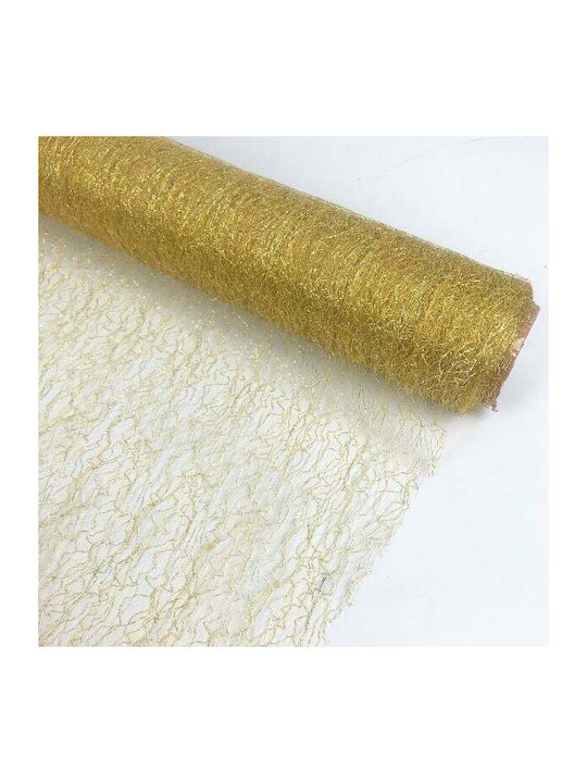 ED Collection Dekorationsstoff 48x900cm Gold