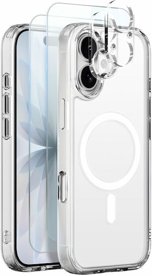 Northjo 5-in-1 Schutzset Hartschale Bildschirm- und Kameraschutz Transparent für Apple iPhone 17