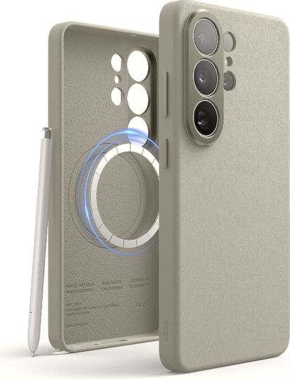 Samsung Galaxy S26 Ultra Case Elago Magnetic Vegan Leather Magsafe Light Grey Egs26msle69-lgy