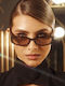 AV Sunglasses Noemie Unisex Sunglasses with Black Horn-Rimmed Frame