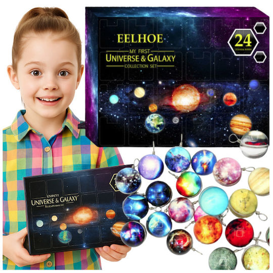 Advent Calendar Planets Space Universe Solar System Pendants 24