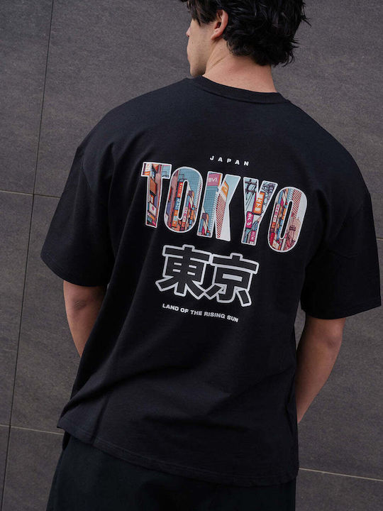 Tony Couper Short Sleeve Black Blouse