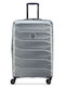 Delsey Meteor Μεγάλη Βαλίτσα Ταξιδίου Σκληρή Graphite Ύψους 76εκ.