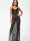Decoro Women's Maxi Beach Dress Black
