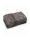 Comfort Bed Sheet Set with 1 Pillowcase King Size 270x220cm Grey (4 Pieces)