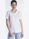 Kprime Unisex Διαφημιστικό T-shirt Κοντομάνικο White