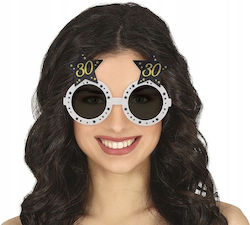 Glasses 30th Birthday White Black Star Party Photo Booth