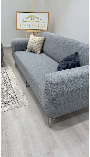SteweHome Διθέσιου Καναπέ Π200xΜ240cm Γκρι