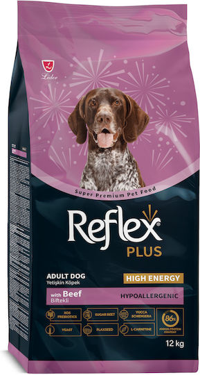 Reflex Plus Високоенергийна Суха Храна За Възрастни Кучета Говеждо Месо Възрастни Кучета 12 Кг