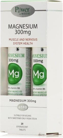 Power Of Nature Magnesium 300mg mit Vitamin C 2 x 20 Sprudeltabletten Zitronengeschmack