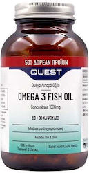 Quest Omega 3 Fish Oil Ιχθυέλαιο 1000mg 60 κάψουλες Quest Omega 3 Fish Oil Ιχθυέλαιο 1000mg 60 κάψουλες