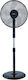 Zilan Pedestal Fan 48W 43cm Diameter With Remote Control Black