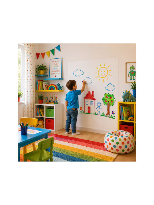 White Wall Sticker Board Kids Rooms 65cm X 45cm