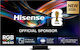 Hisense Smart Τηλεόραση 65" 4K UHD Mini LED UR9S HDR (2025) 65UR9S