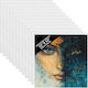 Set 7 Kurtzy Painting Canvases 30x30cm White Cotton 3mm Thickness