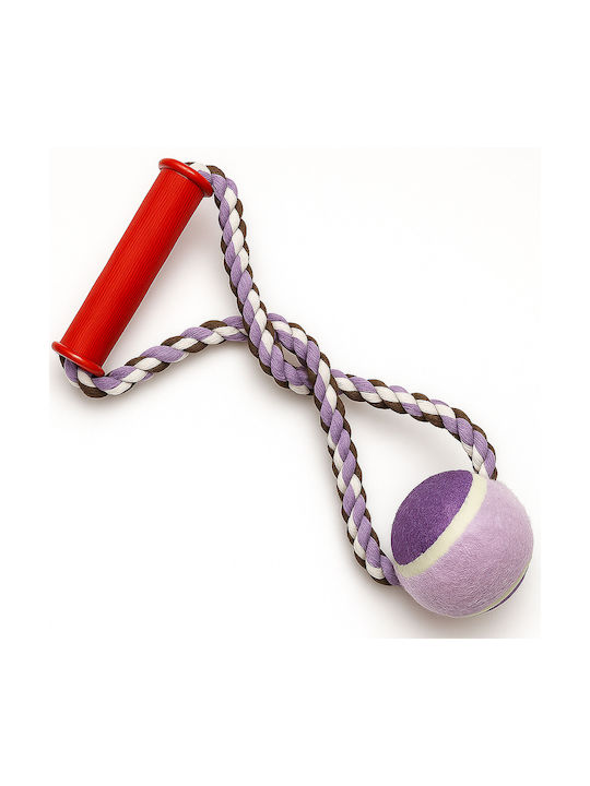 Rope Dog Toy for Puppy Chewing Purple 1 Piece