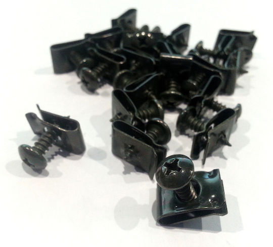 20x Clips Mudguards Plastic Fairings Screws 5x16 Scooter Moto Atv