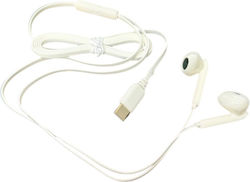 KS-35 Earbuds Handsfree Ακουστικά με Βύσμα USB-C Λευκό KS-35 Earbuds Handsfree Ακουστικά με Βύσμα USB-C Λευκό