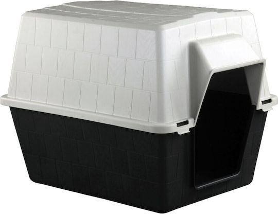 Resty Dog House Plastic Outdoor Black 112x79x79cm