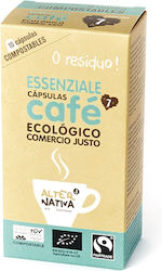 Alternativa Capsule Espresso Bio & Fair Trade Coffee Essenziale Compatibile cu Mașini Nespresso 10 bucăți Alternativa Capsule Espresso Bio & Fair Trade Coffee Essenziale Compatibile cu Mașini Nespresso 10 bucăți