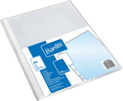 Bantex A4 Pp Polka Dot Binder-Taschen 40 Mikron Dicke Packung 100