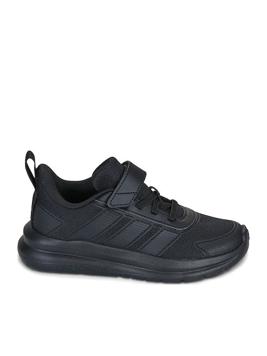 adidas Tensaur Παιδικά Sneakers με Σκρατς Μαύρα