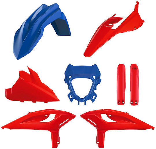 Kit Plastic Polisport Beta Rr 25 26 Roșu Albastru Durabil