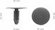 1x Clips Din Plastic Pentru Mașină Tapițerie Acoperiș 8mm